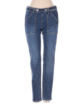 Free People Side-Zip Square-Pocket Medium-Wash Jeans - Size 25/US Size 0